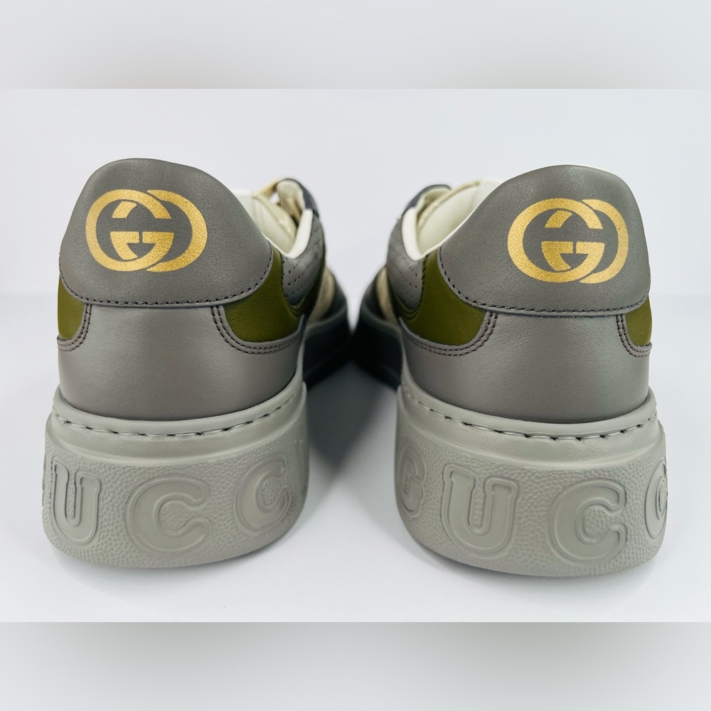 Gucci GG Supreme Canvas Leather Chunky Platform Sneakers UK 12.5 -US 13 -EU 46.5 - Picture 6 of 11